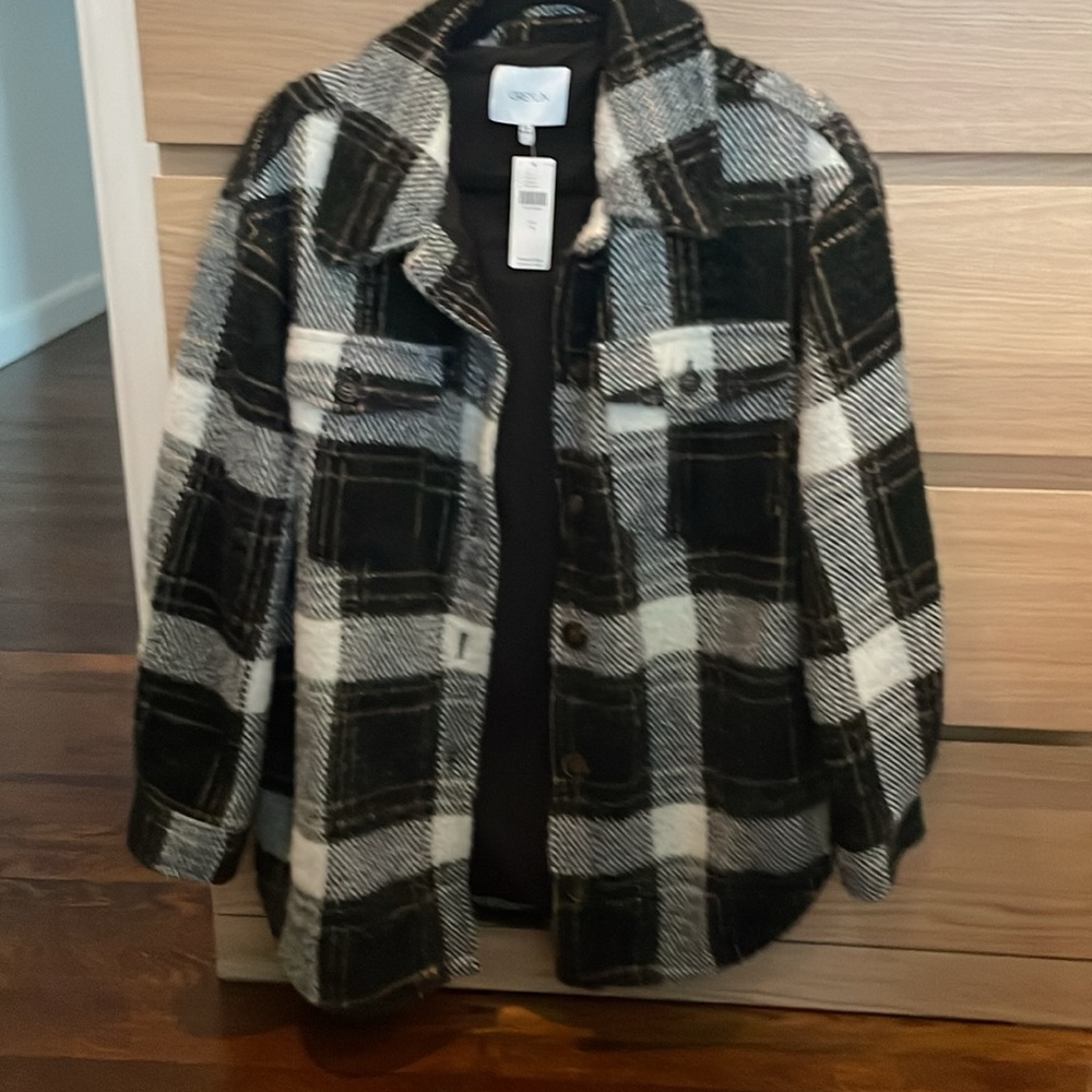 Anthropologie Greylin plaid shacket - Picture 2 of 2